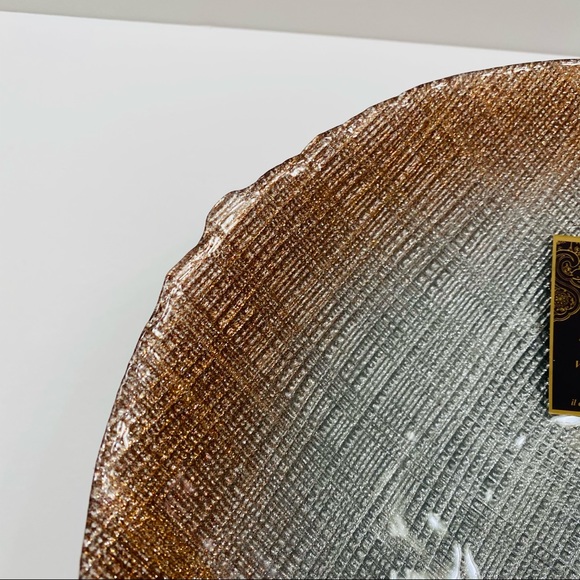 Artistic accent forged large glass bowl - Picture 9 of 11